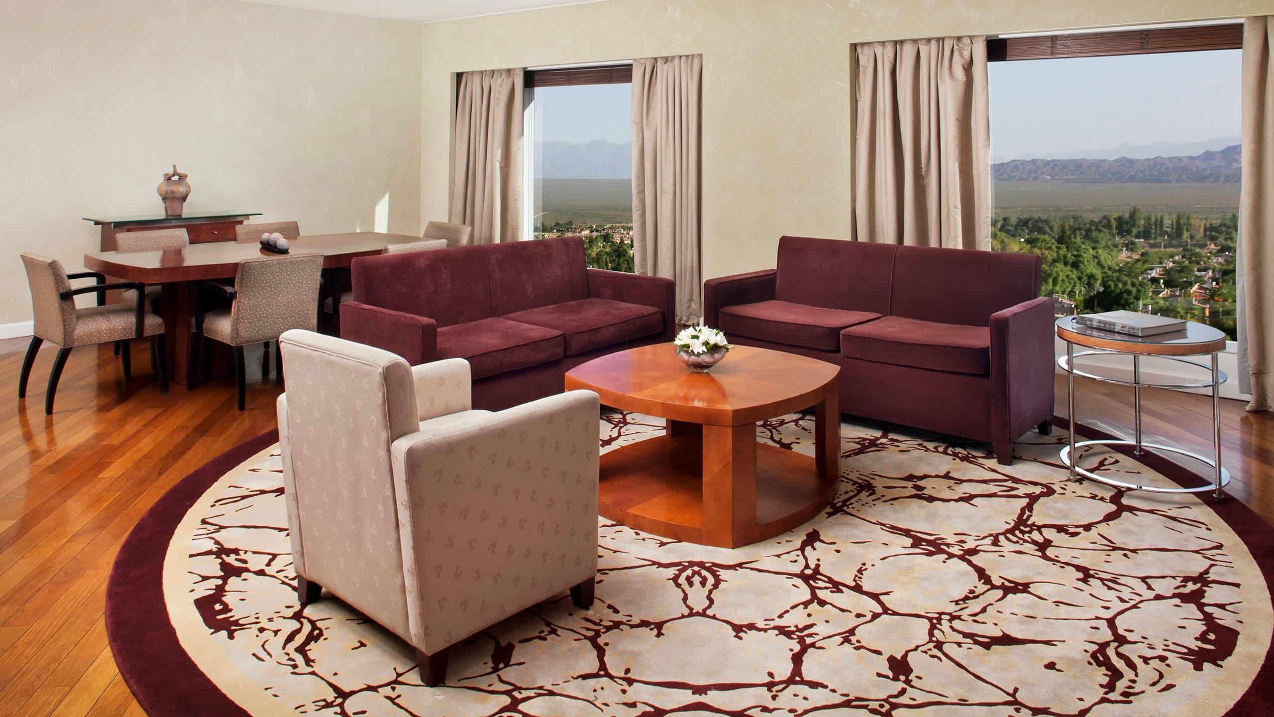 Park Hyatt Mendoza Hotel, Casino & Spa Exterior photo A living room